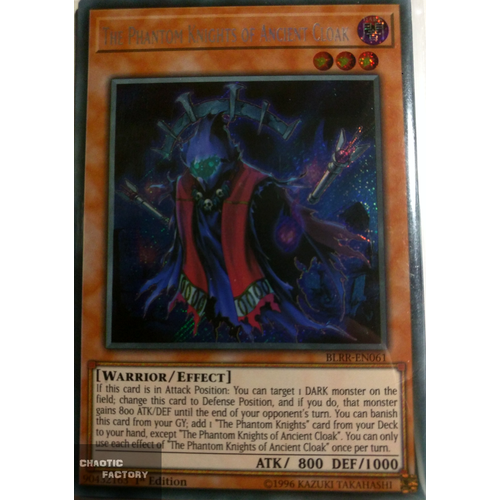 BLRR-EN061 The Phantom Knights of Ancient Cloak Secret Rare 1st Edition NM
