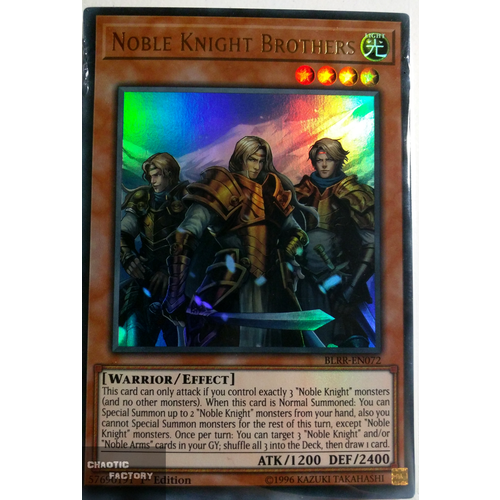 BLRR-EN072 Noble Knight Brothers Ultra Rare 1st Edition
