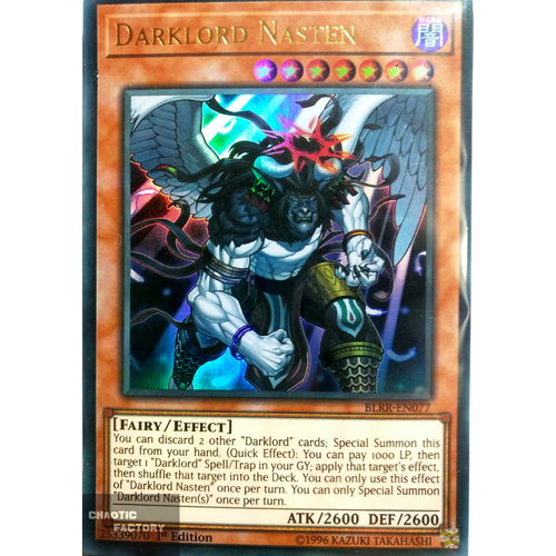 BLRR-EN077 Darklord Nasten Ultra Rare 1st Edition