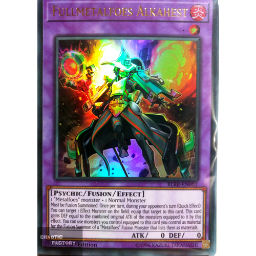 BLRR-EN081 Fullmetalfoes Alkahest Ultra Rare 1st Edition
