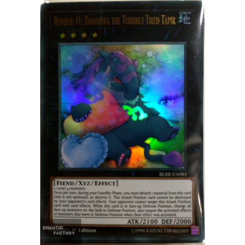 BLRR-EN085 Number 41: Bagooska the Terribly Tired Tapir Ultra Rare 1st Edition NM