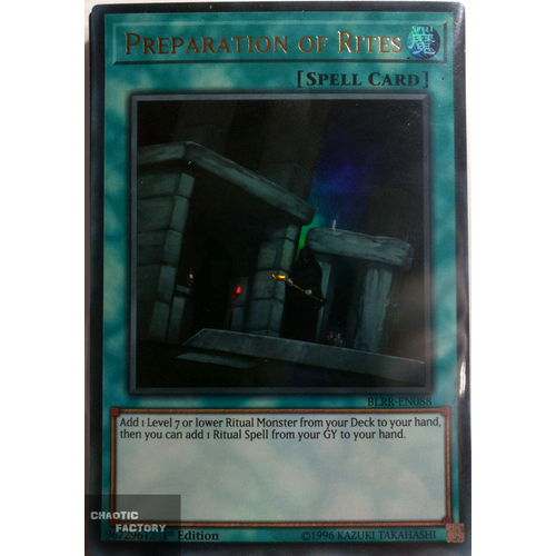 BLRR-EN088 Preparation of Rites Ultra Rare 1st Edition NM