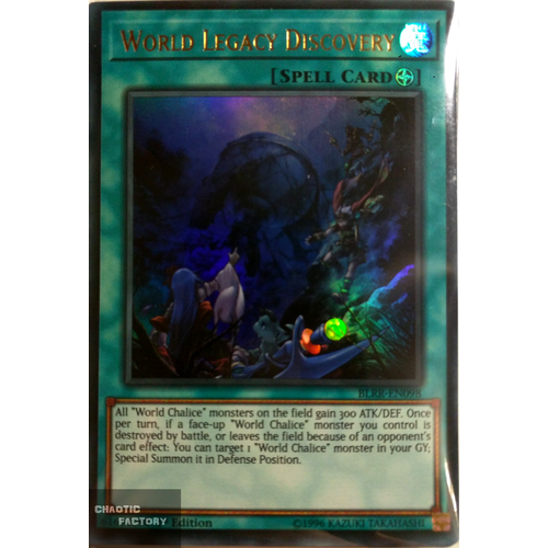 Yugioh BLRR-EN098 World Legacy Discovery Ultra Rare 1st Edition