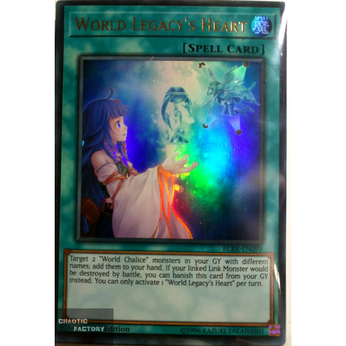 Yugioh BLRR-EN099 World Legacy's Heart Ultra Rare 1st Edition