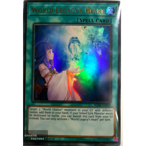 World Legacy/'s Heart BLRR-EN099 Ultra Rare Yu-Gi-Oh Card 1st Edition New