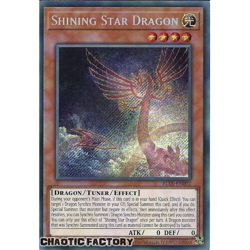 BLTR-EN002 Shining Star Dragon Secret Rare 1st Edition NM
