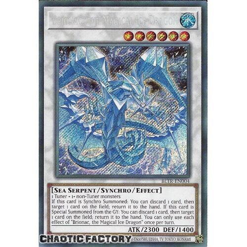 BLTR-EN004 Brionac, the Magical Ice Dragon Secret Rare 1st Edition NM