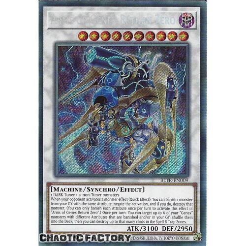 BLTR-EN009 Arms of Genex Return Zero Secret Rare 1st Edition NM