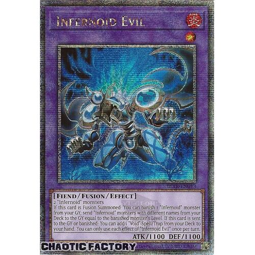 Quarter Century Secret Rare BLTR-EN013 Infernoid Evil 1st Edition NM