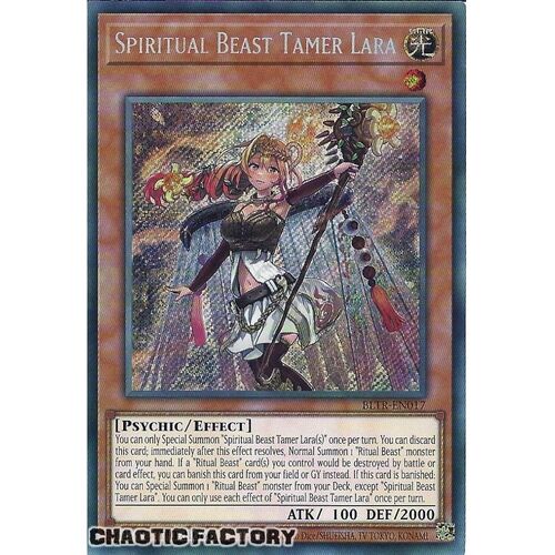 BLTR-EN017 Spiritual Beast Tamer Lara Secret Rare 1st Edition NM