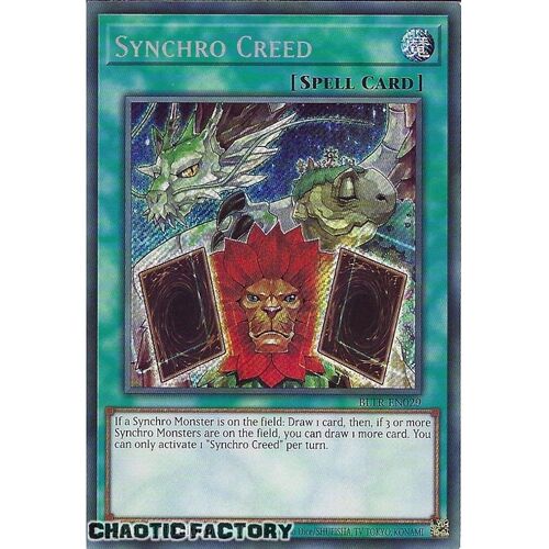 BLTR-EN029 Synchro Creed Secret Rare 1st Edition NM