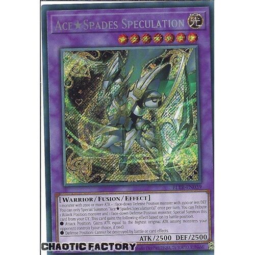 BLTR-EN039 Ace Spades Speculation Secret Rare 1st Edition NM