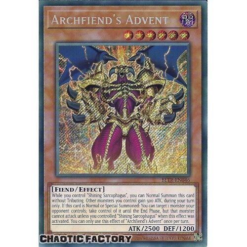 BLTR-EN046 Archfiend's Advent Secret Rare 1st Edition NM