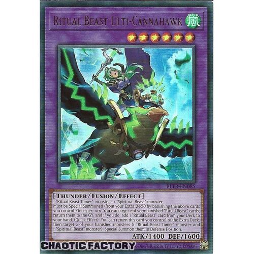 BLTR-EN085 Ritual Beast Ulti-Cannahawk (alternate art) Ultra Rare 1st Edition NM