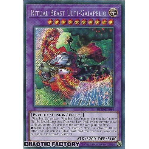 BLTR-EN086 Ritual Beast Ulti-Gaiapelio Secret Rare 1st Edition NM