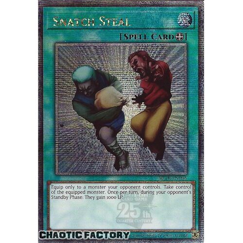 Quarter Century Secret Rare BLTR-EN096 Snatch Steal 1st Edition NM