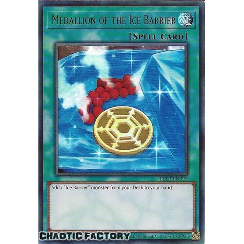 BLTR-EN097 Medallion of the Ice Barrier Ultra Rare 1st Edition NM