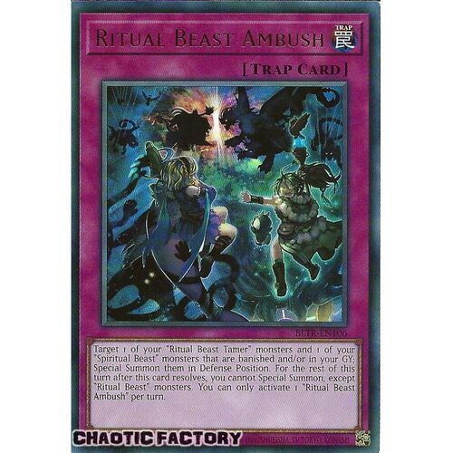 BLTR-EN106 Ritual Beast Ambush Ultra Rare 1st Edition NM