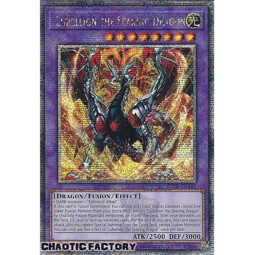 Quarter Century Secret Rare BLTR-EN115 Lubellion the Searing Dragon 1st Edition NM