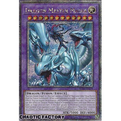 Quarter Century Secret Rare BLTR-EN118 Dragon Master Magia 1st Edition NM