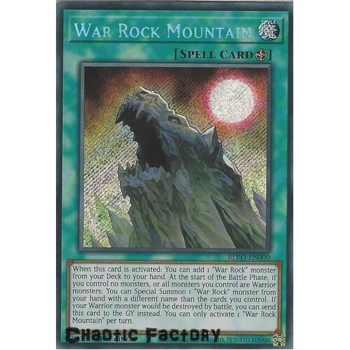 BLVO-EN000 War Rock Mountain Secret Rare 1st Edition NM