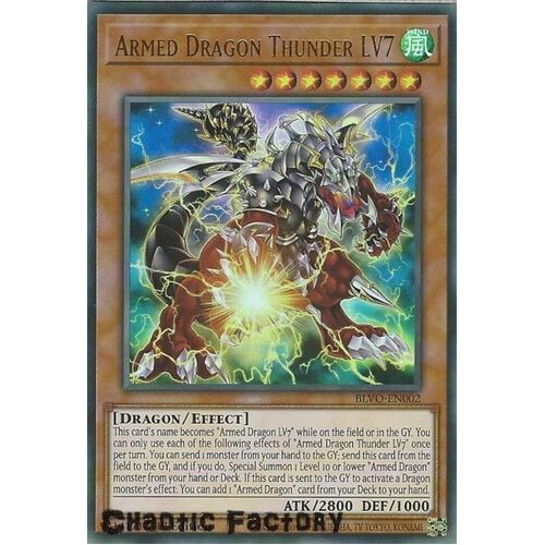 BLVO-EN002 Armed Dragon Thunder LV7 Ultra Rare 1st Edition NM