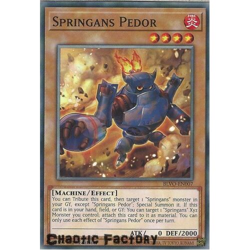 BLVO-EN007 Springans Pedor Common 1st Edition NM