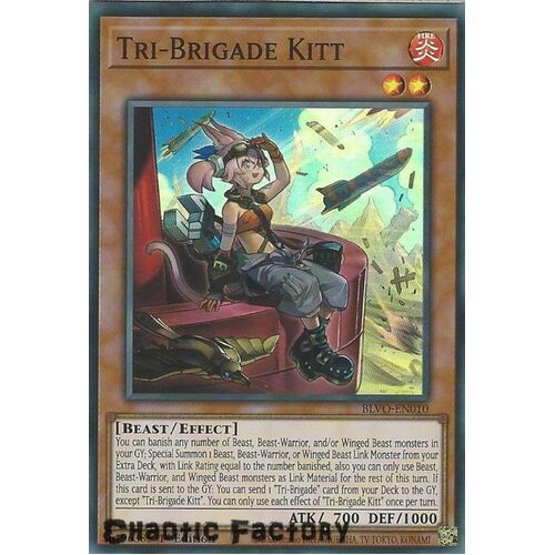 BLVO-EN010 Tri-Brigade Kitt Super Rare 1st Edition NM
