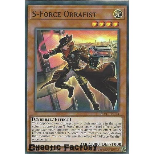 BLVO-EN013 S-Force Orrafist Super Rare 1st Edition NM