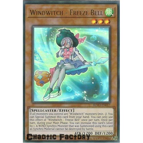 BLVO-EN017 Windwitch - Freeze Bell Ultra Rare 1st Edition NM