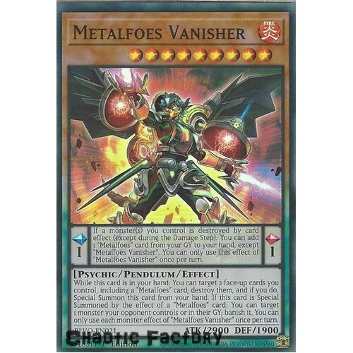 BLVO-EN021 Metalfoes Vanisher Super Rare 1st Edition NM