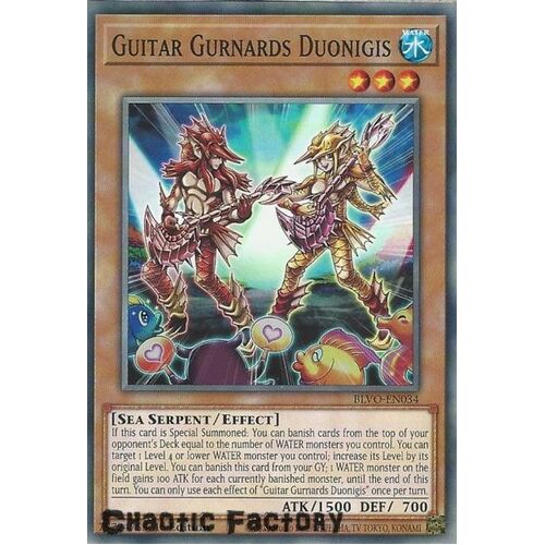 BLVO-EN034 Guitar Gurnards Duonigis Common 1st Edition NM