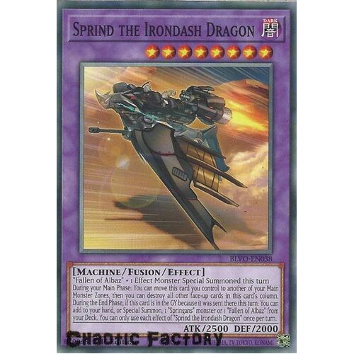 BLVO-EN038 Sprind the Irondash Dragon Common 1st Edition NM