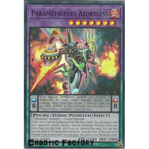 BLVO-EN039 Parametalfoes Azortless Super Rare 1st Edition NM