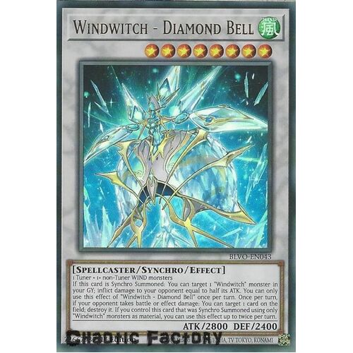 BLVO-EN043 Windwitch - Diamond Bell Ultra Rare 1st Edition NM