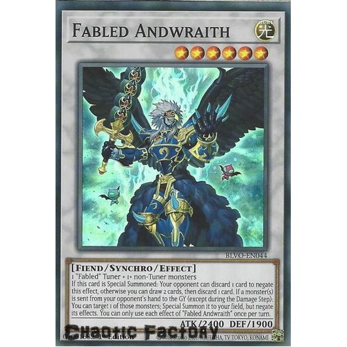 BLVO-EN044 Fabled Andwraith Super Rare 1st Edition NM