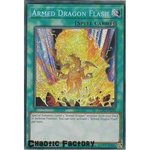 BLVO-EN051 Armed Dragon Flash Secret Rare 1st Edition NM
