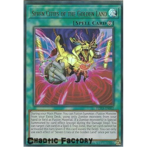 BLVO-EN062 Seven Cities of the Golden Land Ultra Rare 1st Edition NM