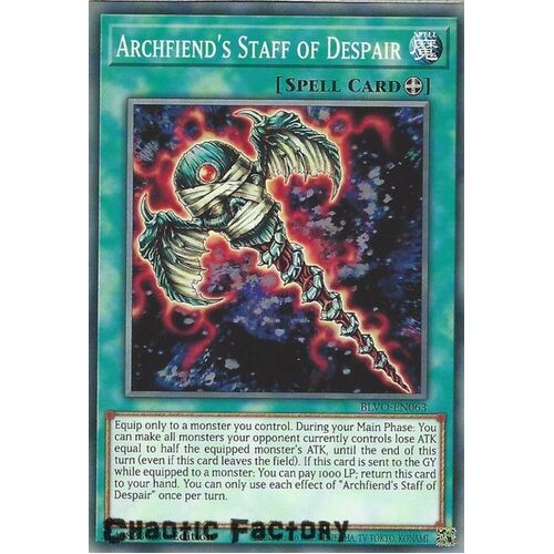 BLVO-EN063 Archfiend's Staff of Despair Common 1st Edition NM