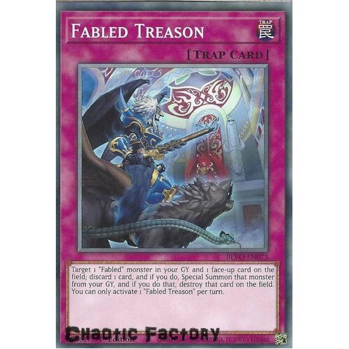 BLVO-EN073 Fabled Treason Common 1st Edition NM