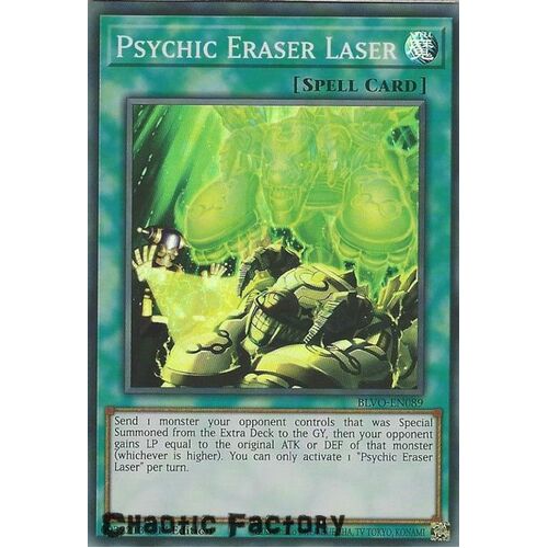 BLVO-EN089 Psychic Eraser Laser Super Rare 1st Edition NM
