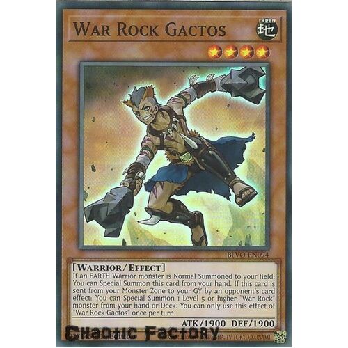 BLVO-EN094 War Rock Gactos Super Rare 1st Edition NM
