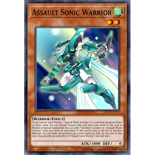 BLZD-EN005 Assault Sonic Warrior Common 1st Edition NM