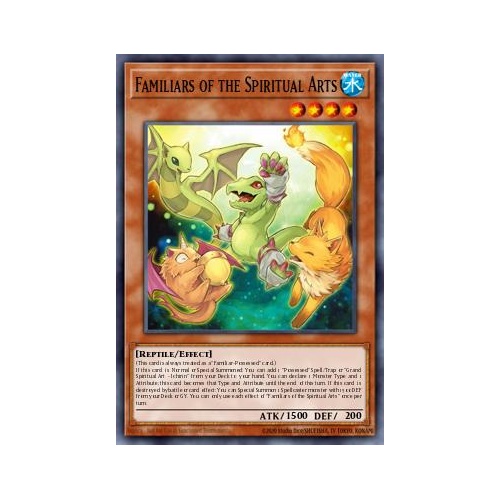 BLZD-EN022 Spiritual Art Familiars Common 1st Edition NM