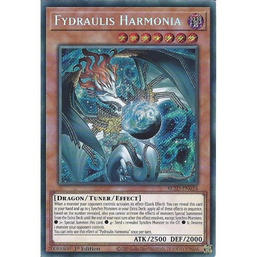 BLZD-EN024 Fydraulis Harmonia Secret Rare 1st Edition NM