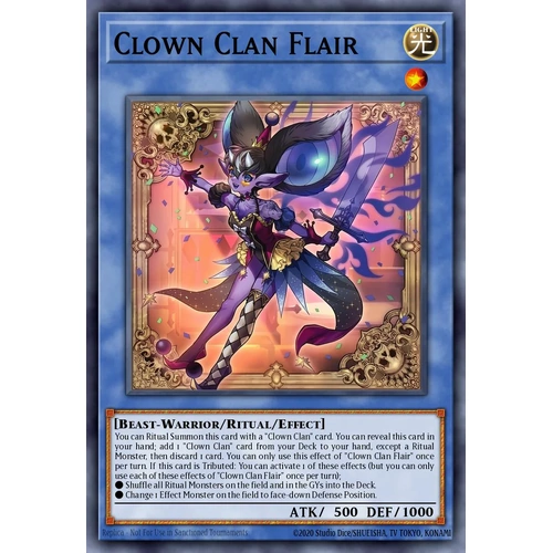 BLZD-EN029 Clown Crew Flair Super Rare 1st Edition NM