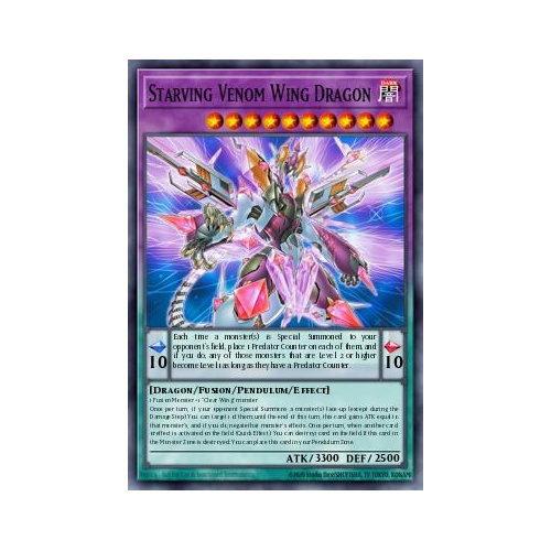 BLZD-EN031 Starving Venom Wing Dragon Super Rare 1st Edition NM