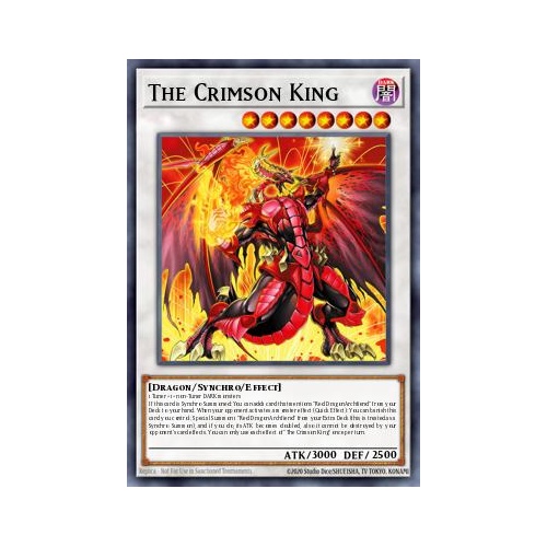 BLZD-EN036 The Crimson King Secret Rare 1st Edition NM