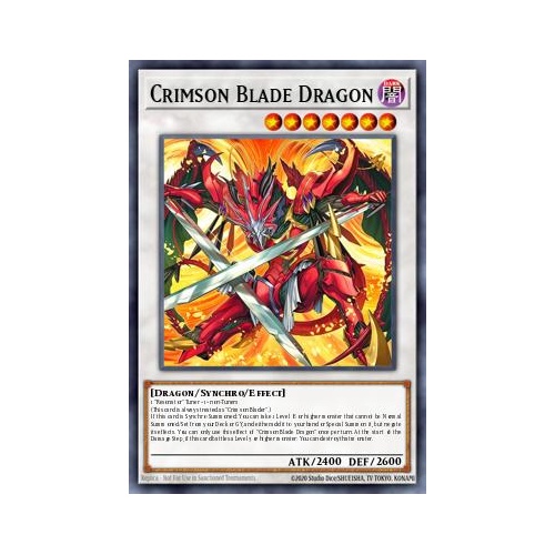 BLZD-EN037 Crimson Blade Dragon Ultra Rare 1st Edition NM