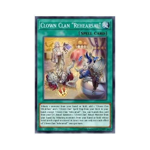 BLZD-EN059 Clown Crew Rehearsal Super Rare 1st Edition NM